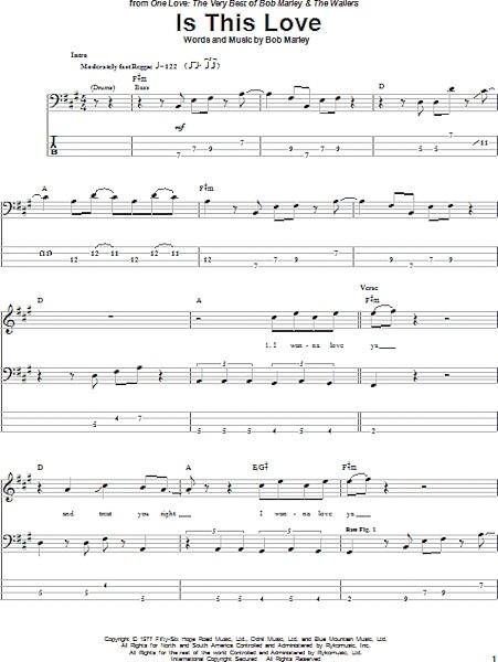 open zoom image for Is This Love - Bass Tab, New, Main