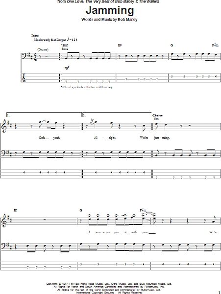 open zoom image for Jamming - Bass Tab, New, Main