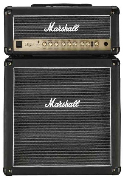 open zoom image for Marshall Haze Guitar Amplifier Half Stack with MHZ15 Head and MHZ112A Cabinet, Main