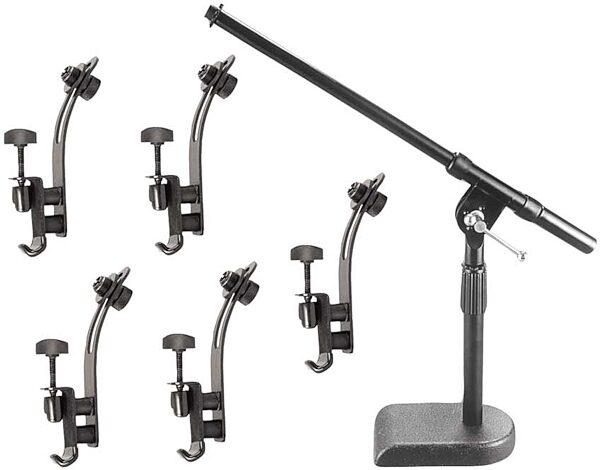 open zoom image for On-Stage Drum Set Microphone Stand and Clips Pack, New, Main
