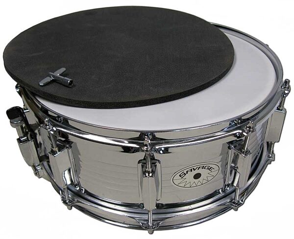 open zoom image for Savage Steel Snare Drum, With Practice Mute