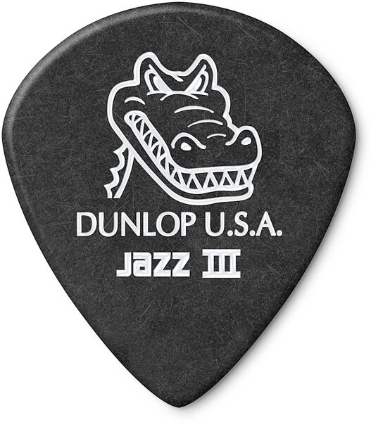 open zoom image for Dunlop Gator Grip Jazz III Guitar Picks (6-Pack), New, Action Position Back