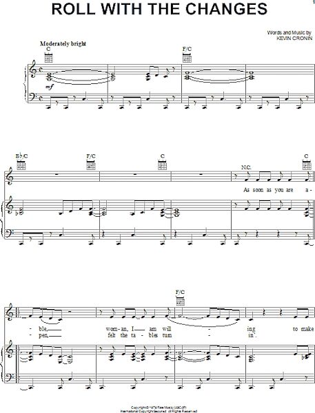 open zoom image for Roll With The Changes - Piano/Vocal/Guitar, New, Main