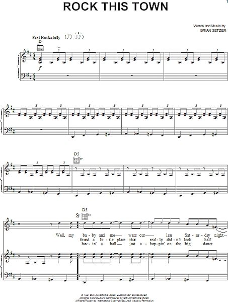 open zoom image for Rock This Town - Piano/Vocal/Guitar, New, Main