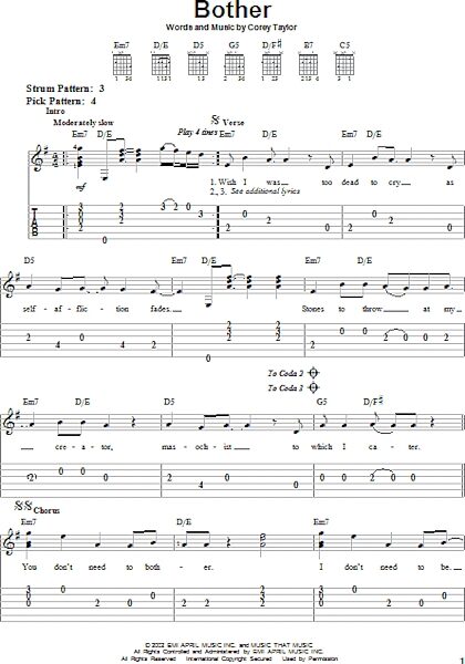open zoom image for Bother - Easy Guitar with TAB, New, Main