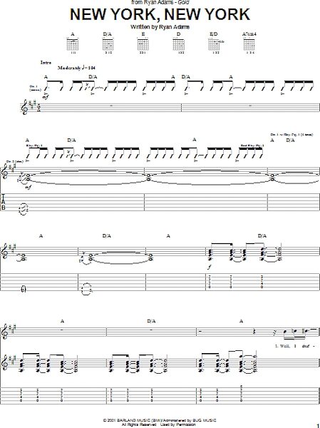 open zoom image for New York, New York - Guitar TAB, New, Main