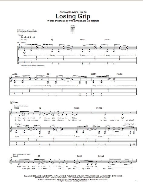 open zoom image for Losing Grip - Guitar TAB, New, Main