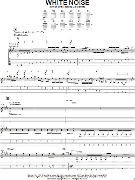 open zoom image for White Noise - Guitar TAB, New, Main