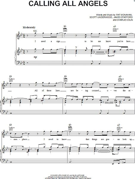 open zoom image for Calling All Angels - Piano/Vocal/Guitar, New, Main