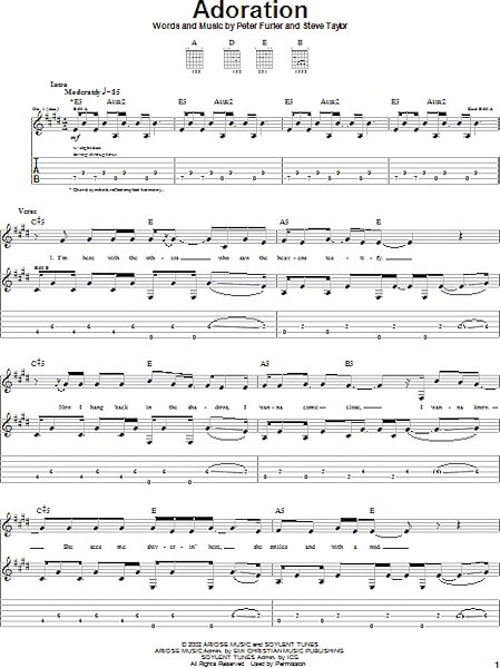 open zoom image for Adoration - Guitar TAB, New, Main