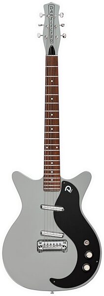 open zoom image for Danelectro '59 MOD NOS Electric Guitar, Ice Gray, Action Position Back