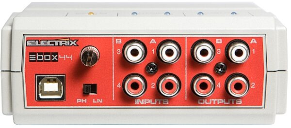 open zoom image for Electrix Ebox-44 USB Audio Interface, Back