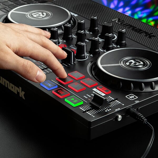 open zoom image for Numark Party Mix Live DJ Controller with Lights, New, In Use
