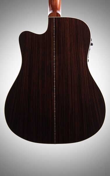 open zoom image for Gibson Songwriter Deluxe Studio EC Acoustic-Electric Guitar (with Case), Body Straight Back