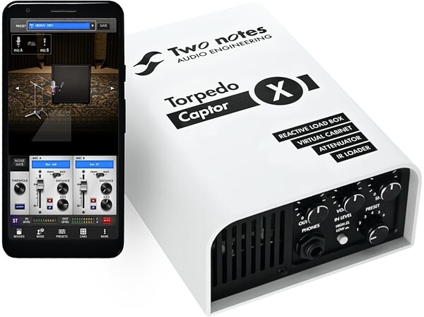 open zoom image for Two Notes Torpedo Captor X Premium Reactive Load Box, DI, and Attenuator, 8 Ohms, Main