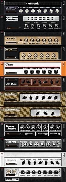 open zoom image for Native Instruments Guitar Rig Software Edition (Macintosh and Windows), Guitar Rig Amps