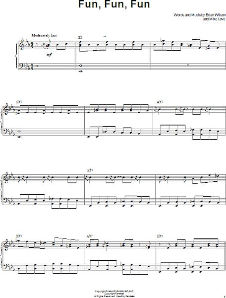 open zoom image for Fun, Fun, Fun - Piano Vocal, New, Main