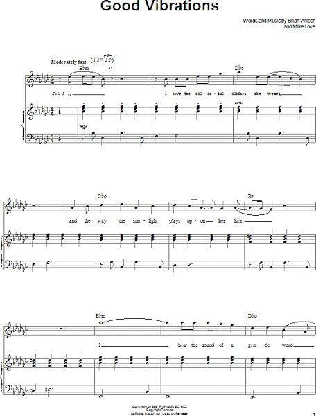 open zoom image for Good Vibrations - Piano Vocal, New, Main
