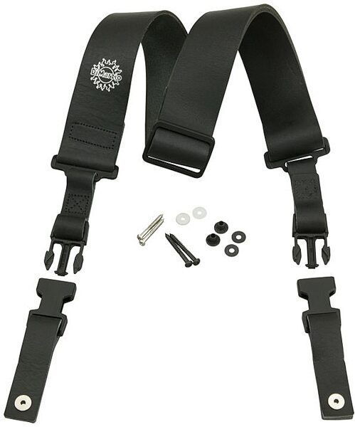 open zoom image for DiMarzio DD2420 Custom Italian Leather ClipLock Guitar Strap, Black, 2 inch, Black