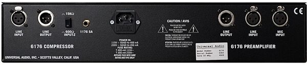 open zoom image for Universal Audio 6176 Vintage Channel Strip, New, Back