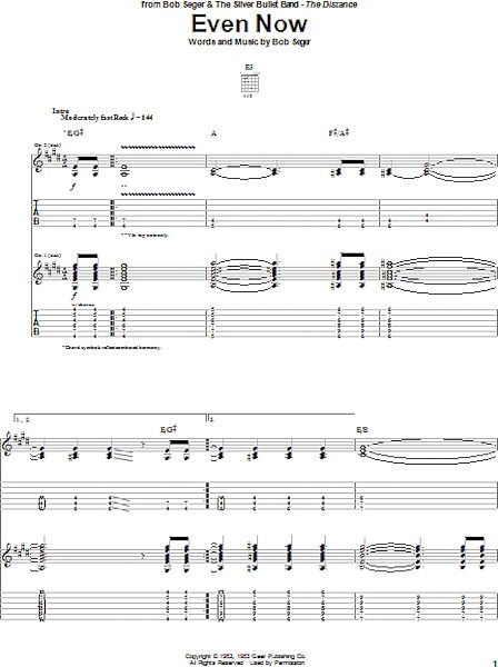 open zoom image for Even Now - Guitar TAB, New, Main