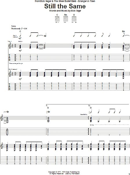 open zoom image for Still The Same - Guitar TAB, New, Main