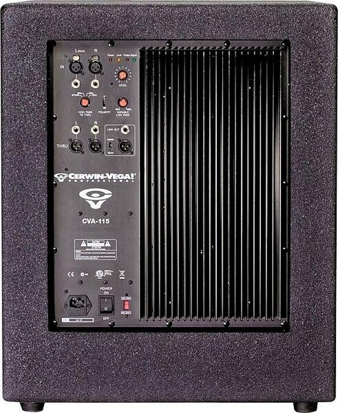 open zoom image for Cerwin-Vega CVA-121 Powered Subwoofer (2400 Watts, 1x21"), Rear