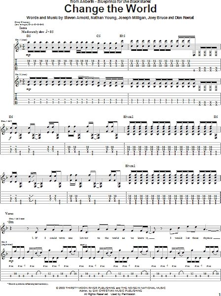 open zoom image for Change The World - Guitar TAB, New, Main
