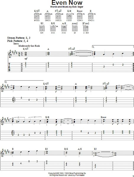 open zoom image for Even Now - Easy Guitar with TAB, New, Main