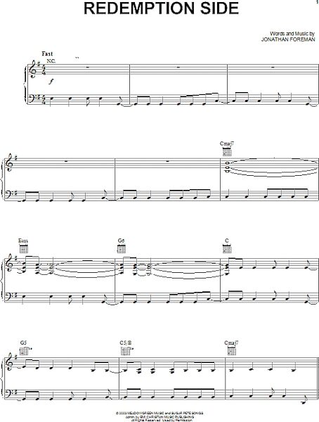 open zoom image for Redemption Side - Piano/Vocal/Guitar, New, Main