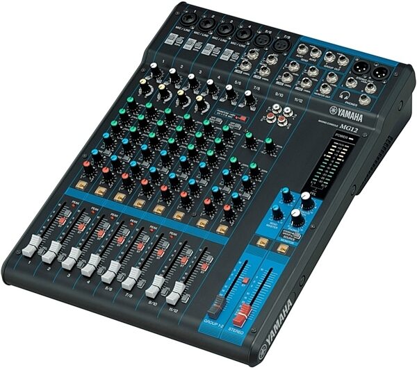 open zoom image for Yamaha MG12 Mixer, 4-Bus, New, Angle