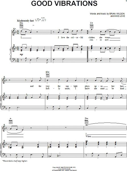 open zoom image for Good Vibrations - Piano/Vocal/Guitar, New, Main