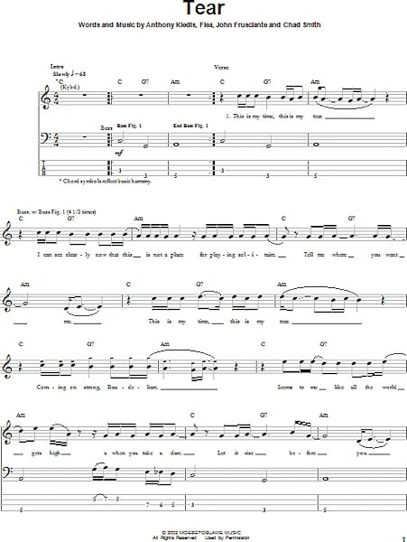open zoom image for Tear - Bass Tab, New, Main