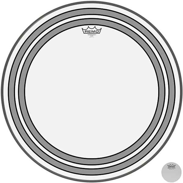 open zoom image for Remo Powersonic Bass Drumhead, Clear, 22 inch, view