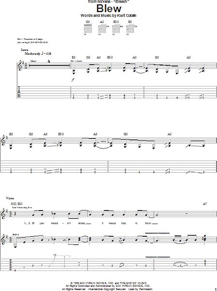 open zoom image for Blew - Guitar TAB, New, Main