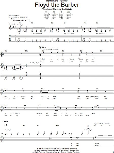 open zoom image for Floyd The Barber - Guitar TAB, New, Main