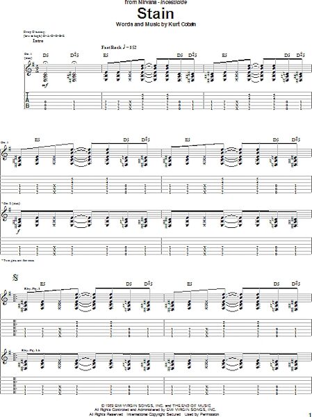 open zoom image for Stain - Guitar TAB, New, Main