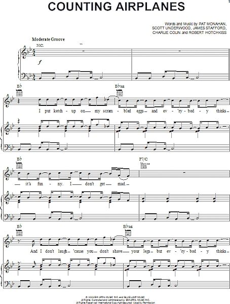 open zoom image for Counting Airplanes - Piano/Vocal/Guitar, New, Main