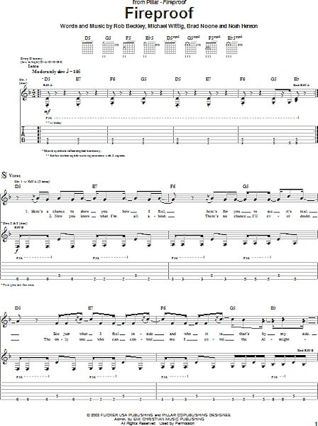 open zoom image for Fireproof - Guitar TAB, New, Main
