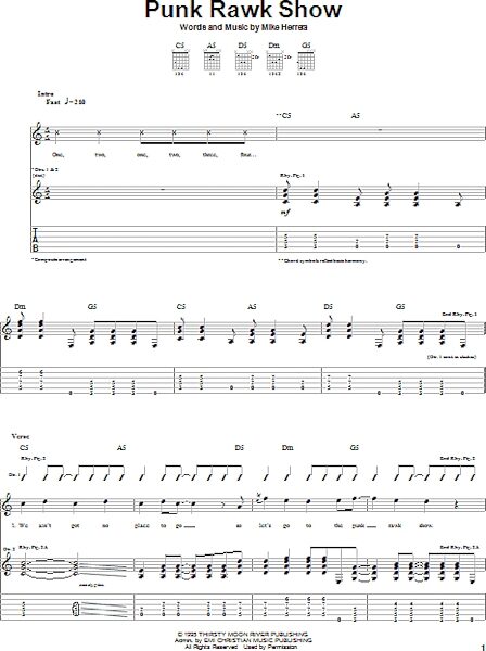 open zoom image for Punk Rawk Show - Guitar TAB, New, Main