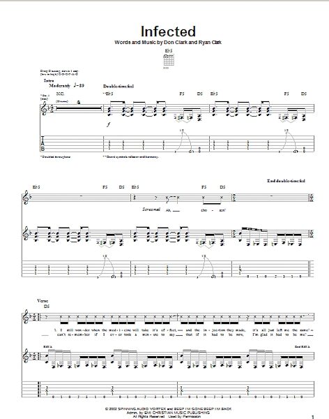 open zoom image for Infected - Guitar TAB, New, Main