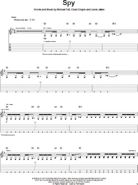 open zoom image for Spy - Guitar TAB, New, Main