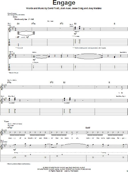 open zoom image for Engage - Guitar TAB, New, Main