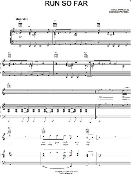 open zoom image for Run So Far - Piano/Vocal/Guitar, New, Main
