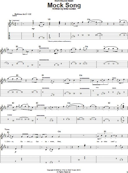 open zoom image for Mock Song - Guitar TAB, New, Main