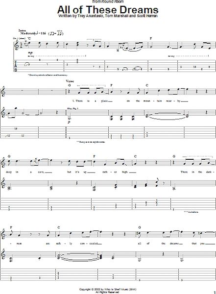 open zoom image for All Of These Dreams - Guitar TAB, New, Main