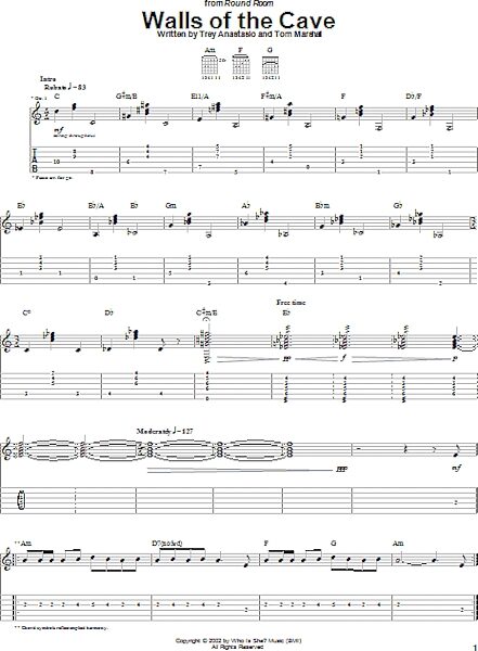 open zoom image for Walls Of The Cave - Guitar TAB, New, Main