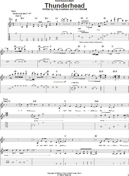 open zoom image for Thunderhead - Guitar TAB, New, Main