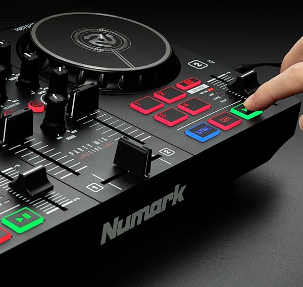 open zoom image for Numark Party Mix Live DJ Controller with Lights, New, In Use