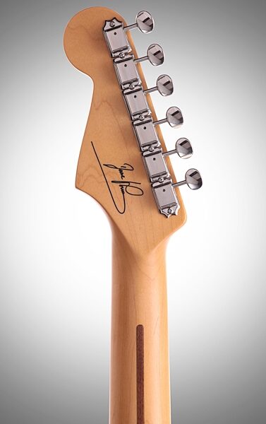 open zoom image for Fender Dave Murray Stratocaster Electric Guitar (with Case), Headstock Straight Back